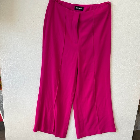 Express Pants - Express Women's Fuchsia Wide Leg Pants